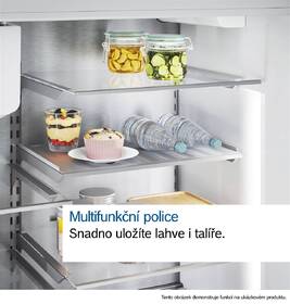 Americká lednice Bosch KFI96AXEA černá barva
