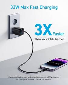 Nabíječka do sítě Anker 323 33W, 1xUSB-C/1xUSB-A černá

 obrázek produktu 3 z 6