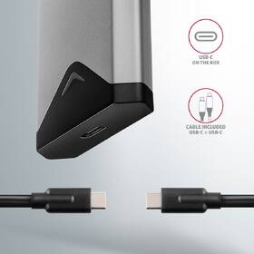 Externí rámeček Axagon Silver Arrow box, USB-C 10 Gbps - M.2 NVMe SSD stříbrný

 obrázek produktu 3 z 9