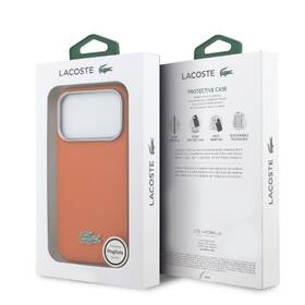 Kryt na mobil Lacoste PVC Petit Pique Semi Wrap MagSafe na Apple iPhone 17 Pro oranžový

 obrázek produktu 6 z 6