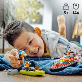 Stavebnice LEGO® City 60373 Hasičská záchranná loď a člun 

 obrázek produktu 6 z 8