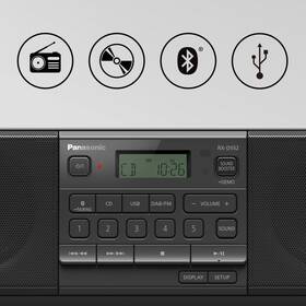 Radiopřijímač DAB+/CD Panasonic RX-D552E-K černá barva
