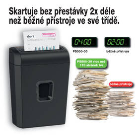Skartovač Peach PS500-30, 7 listů, 13 l 

 obrázek produktu 1 z 11