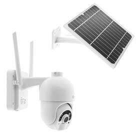 IP kamera Tellur WiFi Smart solární 1080p, outdoor bílá barva
