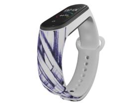 Řemínek Mi-Band na Xiaomi Mi Band 3/4 - motiv Grafity, bílý 

 obrázek produktu 2 z 3