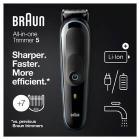 Zastřihovač multifunkční Braun MGK 5345 Blue 
