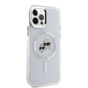 Kryt na mobil Karl Lagerfeld K&CH Heads Metal Frame na Apple iPhone 12/12 Pro, MagSafe průhledný

 obrázek produktu 1 z 5