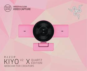 Webkamera Razer Kiyo V2 X Quartz růžová

 obrázek produktu 12 z 13