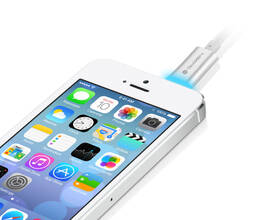 Kabel GoGEN USB/Lightning, 1m, oplétáný stříbrný

 obrázek produktu 4 z 6