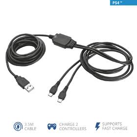 Kabel Trust GXT 222 Duo Charge & Play pro PS4, 3,5m 

 obrázek produktu 3 z 4
