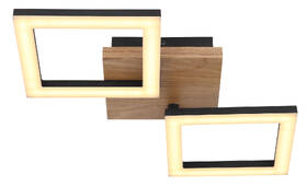 Stropní svítidlo GLOBO Kerry, LED, 18W černé/dřevo

 obrázek produktu 2 z 4