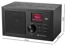 Radiopřijímač s DAB+ GoGEN DAB 620 BTCB černá barva
