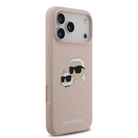 Kryt na mobil Karl Lagerfeld Liquid Silicone Double Heads MagSafe na Apple iPhone 17 Pro Max růžový

 obrázek produktu 3 z 7