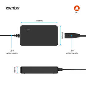 Napájecí adaptér FIXED GaN USB-C, PD 3.0, 65 W + 4x adaptér černý

 obrázek produktu 10 z 10