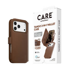 Pouzdro na mobil flipové PanzerGlass CARE na Apple iPhone 18 Pro Max / 17 Pro Max Tango 2v1 Wallet MagSafe hnědé

 obrázek produktu 3 z 4