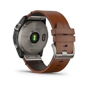 Chytré hodinky Garmin fenix 7X Sapphire Solar Style - Titan/ Brown Leather Band 

 obrázek produktu 9 z 9
