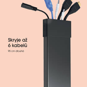 Lišta Vogel’s SIGNATURE TVA 7000 na 6 kabelů černá barva
