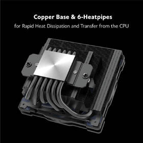 Chladič CPU AKASA Alucia H6LS M2, Low profile, 6 Heatpipes černý

 obrázek produktu 2 z 6