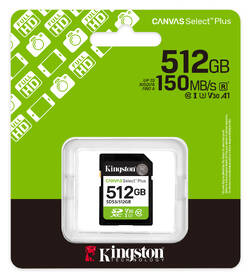 Paměťová karta Kingston Canvas Select Plus SDXC 512GB UHS-I U3 (R150) černá

 obrázek produktu 2 z 2