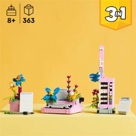 Stavebnice LEGO® Creator 3 v 1 31169 Psací stroj s květinami 

 obrázek produktu 8 z 9