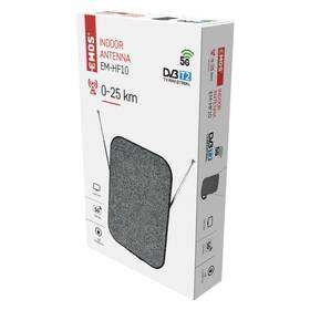 Anténa pokojová EMOS EM-HF10, 0–25 km DVB-T2 

 obrázek produktu 5 z 5
