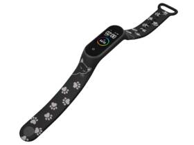 Řemínek Mi-Band na Xiaomi Mi Band 3/4 - motiv Kočičák, černý 

 obrázek produktu 3 z 3