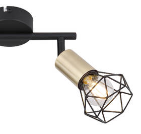 Bodové svítidlo GLOBO Xara I, 2xE14, 40W černé/zlaté

 obrázek produktu 3 z 3