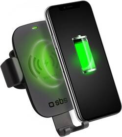 Držák do auta SBS Gravity s bezdrátovým nabíjením, 10 W, Qi černý

 obrázek produktu 1 z 3