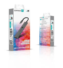USB Hub Connect IT CompactPRO USB-C + čtečka karet, (2xUSB-A 3.0, 1xUSB-C) antracitový

 obrázek produktu 5 z 5