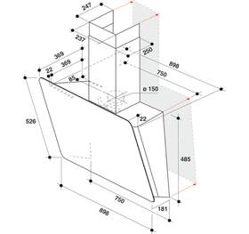 Odsavač par Whirlpool WHVS 90F LT C K černý

 obrázek produktu 15 z 15