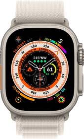Chytré hodinky Apple GPS + Cellular, 49mm pouzdro z titanu - hvězdně bílý alpský tah - M 

 obrázek produktu 1 z 7