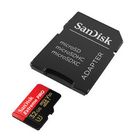 Paměťová karta SANDISK 32GB UHS-I U3 (100R/90W) + adaptér černá

 obrázek produktu 1 z 2