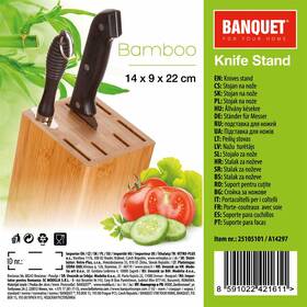 Blok na nože BANQUET Brillante Bamboo 14x9x22 cm 

 obrázek produktu 2 z 2