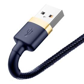 Kabel Baseus Cafule USB/Lightning, 2,4A, 1m modrý/zlatý

 obrázek produktu 4 z 4