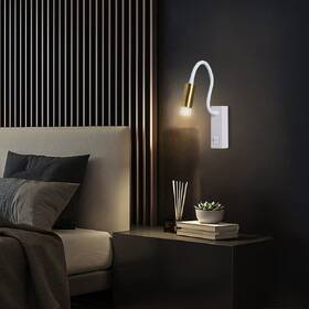 Nástěnné svítidlo IMMAX GOAL LED, vypínač, 3W bílé/zlaté

 obrázek produktu 8 z 8