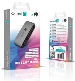 Čtečka paměťových karet Connect IT CompactPRO + USB hub antracitová

 obrázek produktu 7 z 7