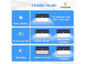 Nástěnné svítidlo Viking M328SET, solární, PIR (2 ks) černé

 obrázek produktu 2 z 3