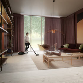 Podlahový vysavač Electrolux PD82-ANIMA červená barva
