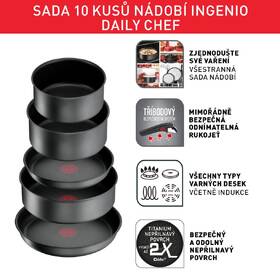 Sada nádobí Tefal L7619302, 10 ks 

 obrázek produktu 6 z 10