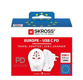 Cestovní adaptér SKROSS Europe USB C20PD pro cizince v ČR, USB-C, PD 20W 

 obrázek produktu 6 z 6