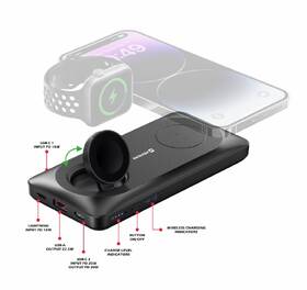 Powerbanka Swissten 10 000 mAh, 2v1 Apple Watch a MagSafe černá

 obrázek produktu 3 z 4