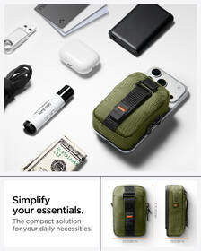 Peněženka Spigen Portable Organizer Pouch TintapZip MagSafe oranžová/khaki

 obrázek produktu 15 z 19