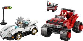 Stavebnice LEGO® Sonic the Hedgehog™ 77118 Silver a jeho auto vs. Knuckles a jeho monster truck 

 obrázek produktu 1 z 9