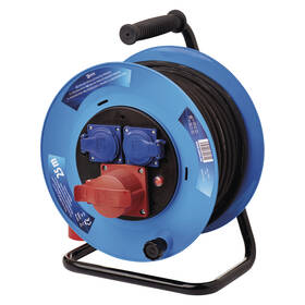 Kabel prodlužovací na bubnu EMOS 1x 400, 2x 230 V, 25m černá barva
