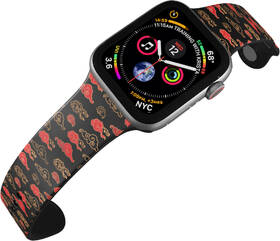Řemínek Mi-Band na Apple Watch 42/44/45/49 mm - motiv Červené mraky, černý 

 obrázek produktu 3 z 3