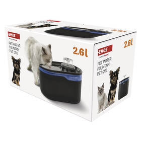 Chytrá fontánka EMOS Pet Care, 2,6 l černá

 obrázek produktu 16 z 18