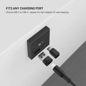 Redukce FIXED hliníkový USB-C/C a USB-C/U, Data blocker 2in1 černá

 obrázek produktu 3 z 7