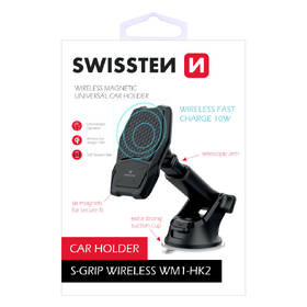 Držák na mobil Swissten S-GRIP WM1-HK2 s bezdrátovým nabíjením černý

 obrázek produktu 2 z 2