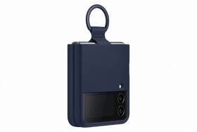 Kryt na mobil Samsung Galaxy Z Flip4 Silicone Cover with ring - navy 

 obrázek produktu 1 z 5