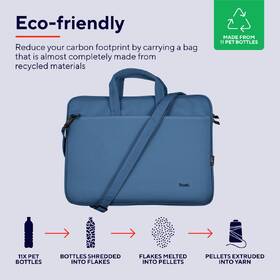 Brašna na notebook Trust Bologna Eco-friendly Slim na 16˝ modrá

 obrázek produktu 6 z 11